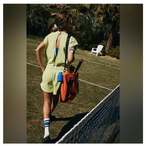 Free People Throw And Go Shortsie Romper - Picture 2 of 9